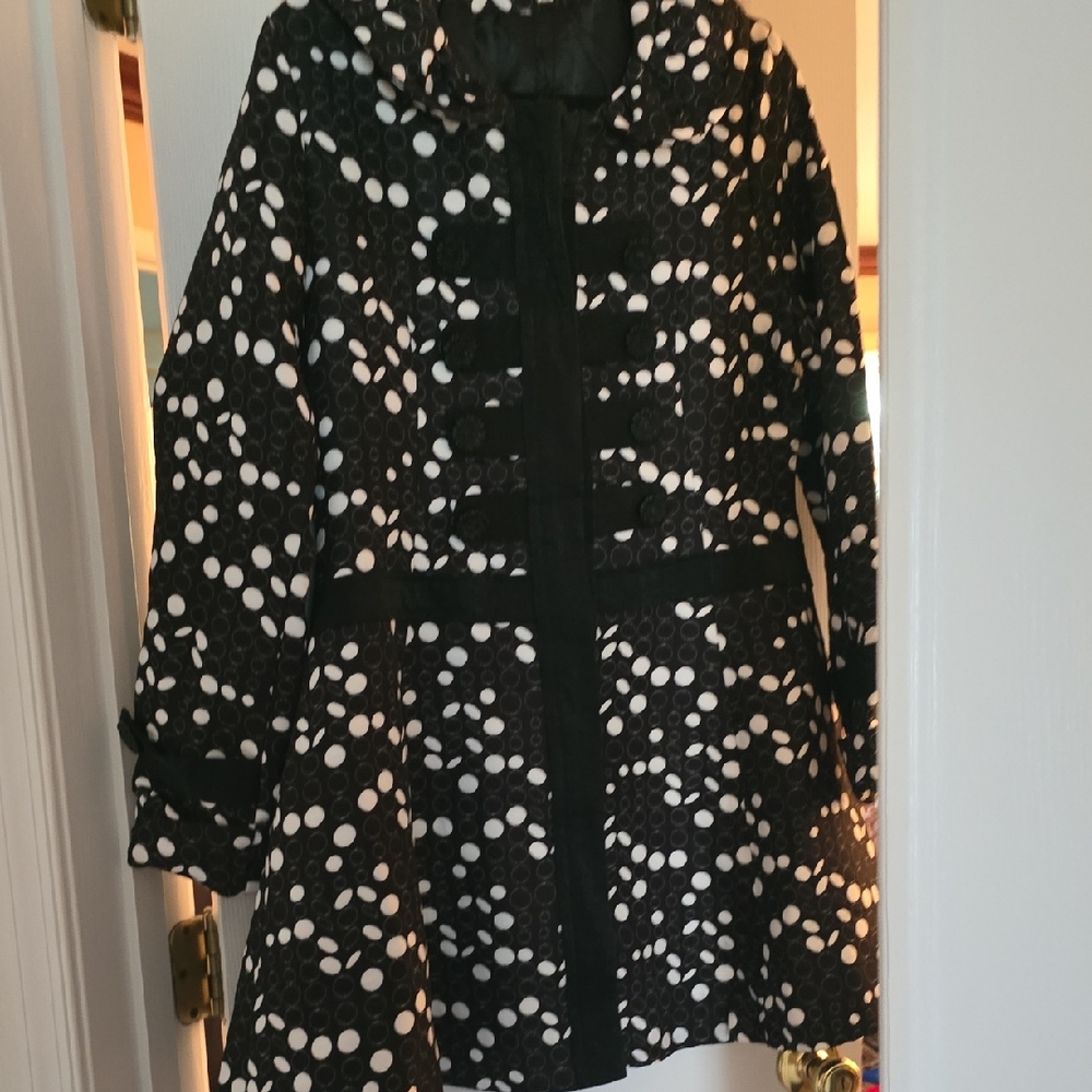 Style  Polka Dot  Women's Coat